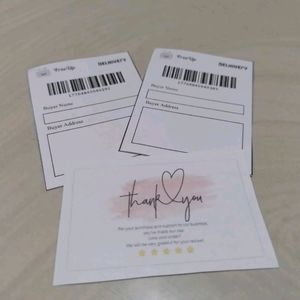 2 PICS SHIPPING LABELS WITH ONE FREE THANK YOU