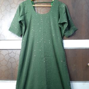 Sequence Dark Green Kurta Long.