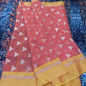 Pice Drop- Premium Kota Doria Saree