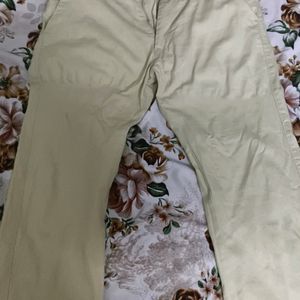 Cotton Cream Colour Pant