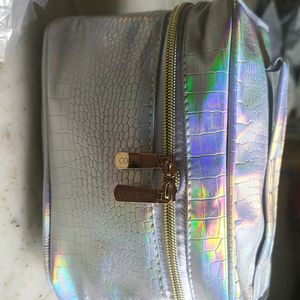 Colorbar Fish Scale Silver Vanity Bag Brand New