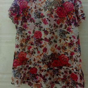 Floral Printed Top For Women's