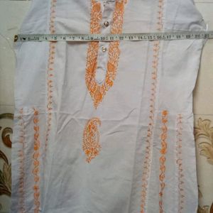 Thread Work Cotton Kurti