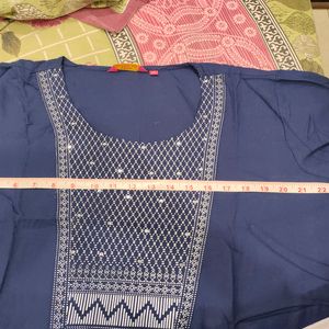 Blue Colour Kurta For Women