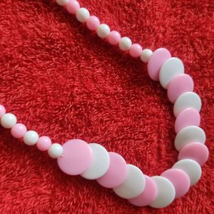 Pink Beaded Necklace For Women