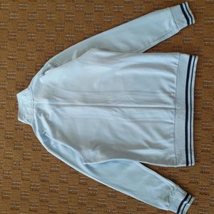 ADIDAS LIGHT BLUE ZIPPER UPPER JACKET