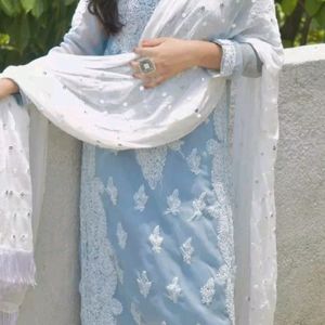 Chikankari Kurti With Inner