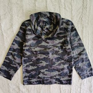 ARMY COLOUR HOODED JACKET