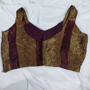 Strappy Brocade Blouse