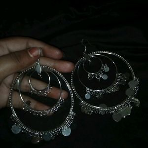 Silver Earrings 🍒💐