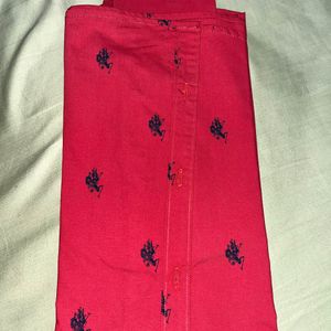 Red Shirt For Men - Size Medium - Fully New