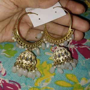 Golden  Yellow Jhumka Earrings