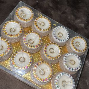 Cute Diwali Candle Set Of 12