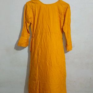 MUSTERD COLOR KURTI