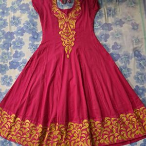 Pink Anarkali Kurta