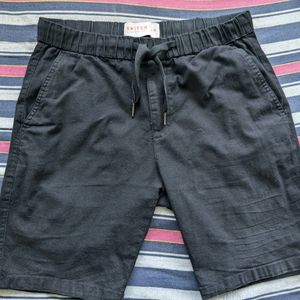 2 Snitch Linen Shorts (Black+Brown) W32