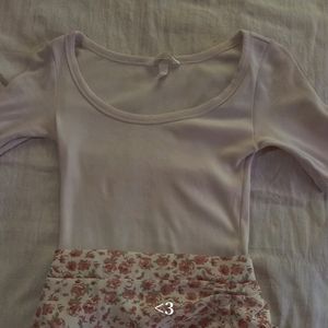 Solid Pale Pink H&M Coquette Y2k Pinteresty Top