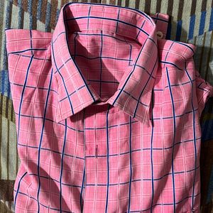 Light Pink Check Shirt New