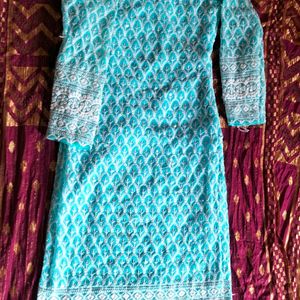 Very Beautiful 🔵 Chicken Work Kurti