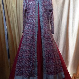 Red Ethnic Gown