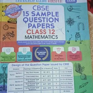 Class 12 Maths Oswal Sample Papers