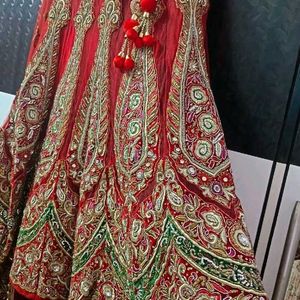 Red Bridal Lehenga