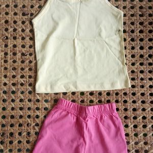 Baby Sleeveless Top And Trousers