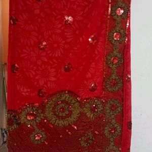 Maroon Colour Saree