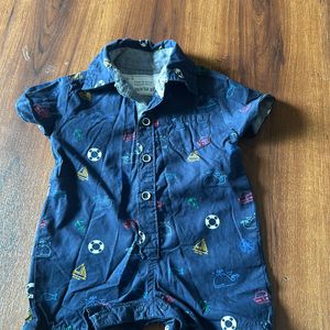 set of 3 outgoing rompers 0-3months