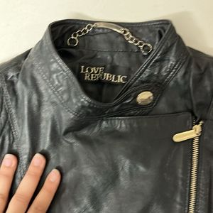 Black Leather Jacket - Like New