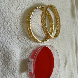 PREMIUM One Gram Gold Bangles 2-8 Size Brand New