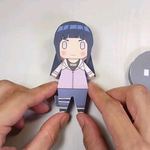 Anime Naruto Shippuden Hinata Chibi Figurine Making Template