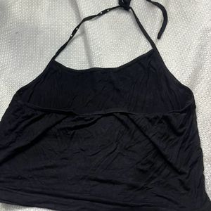 Hot Black Crop Top