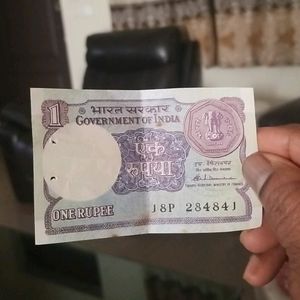 1 Rupee Note unused