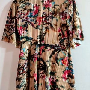 Ajio Women Brown Dress