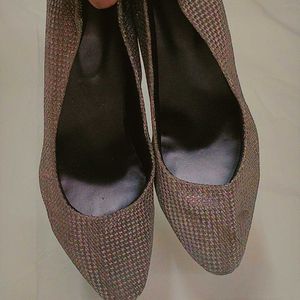 Grey Shimmery Heels