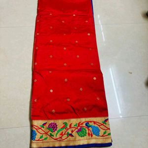 New Paithani Saree With Blouse Piece