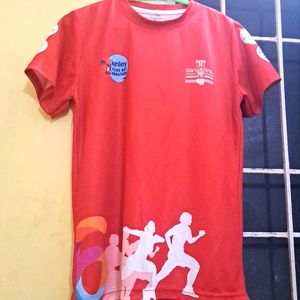 A Red Used Shirt Size S