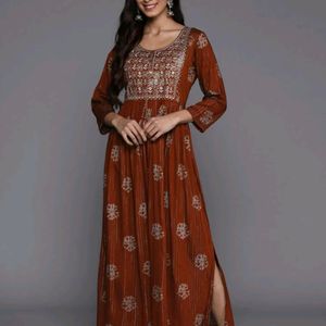 Rust Brown Kurta