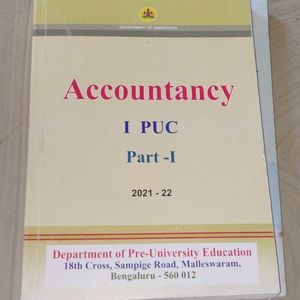 1st Puc Accountancy Textbook