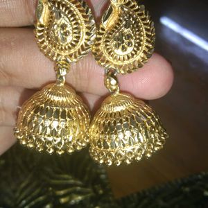 Gold Earrings ( Pack Of 2)