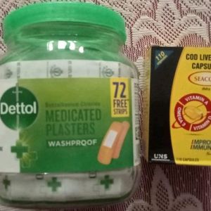 Dettol Medicated Wash proof 172 Strips+ Seacod Cap