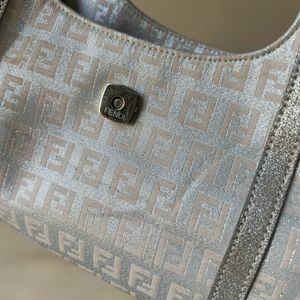 Fendi Metallic Tote Bag