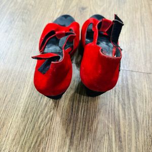 Red Black Sandal