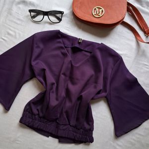 Sale!!Women Purple Blouse Top!!