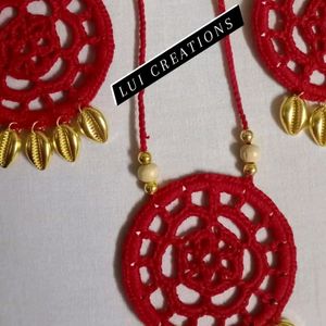 Crochet Jwellery Red