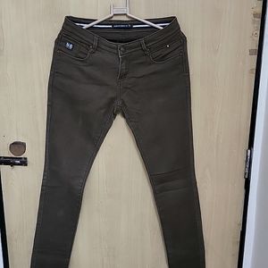 Coffee Brown Low Waist Jeans