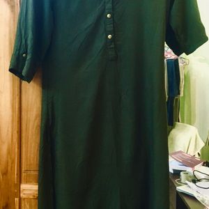 XS Ladies Kurta Seaweed Green Colour