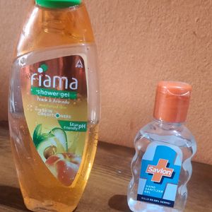 Fiama Shower Gel With Savlon Hand Sanitizer