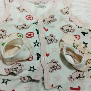 Used Baby Dress With Socks